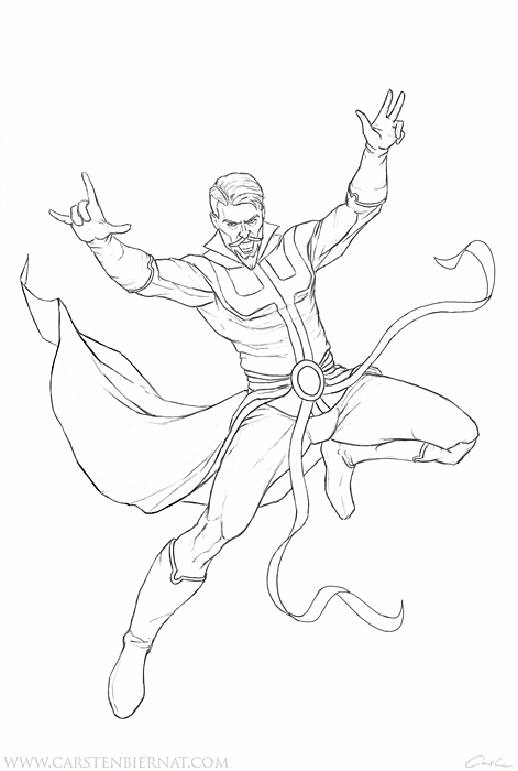 159 Doctor Strange Coloring Pages Printable 37