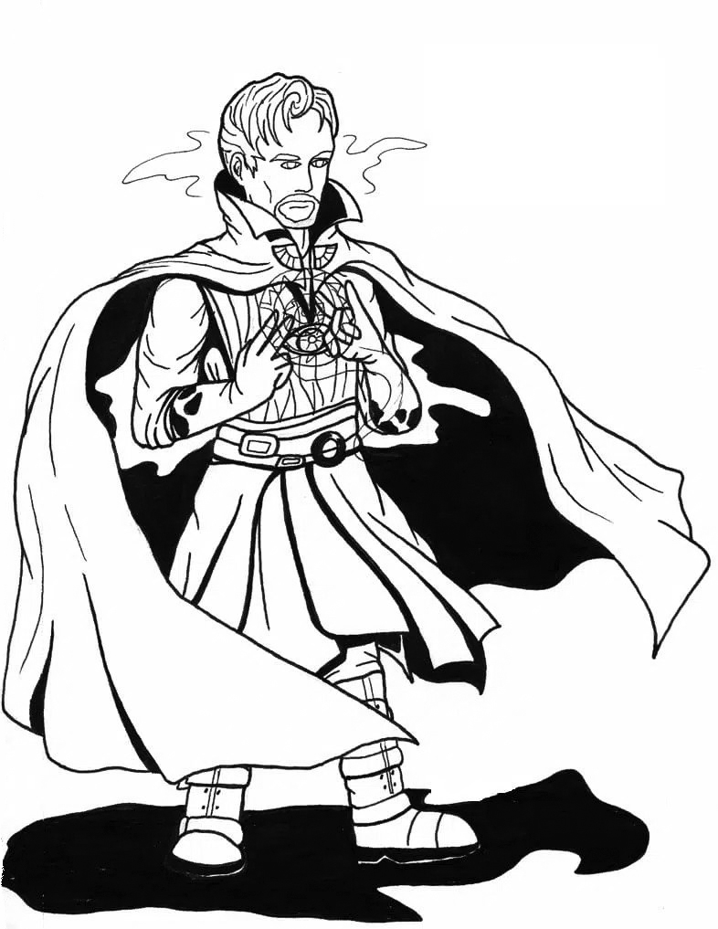 159 Doctor Strange Coloring Pages Printable 38