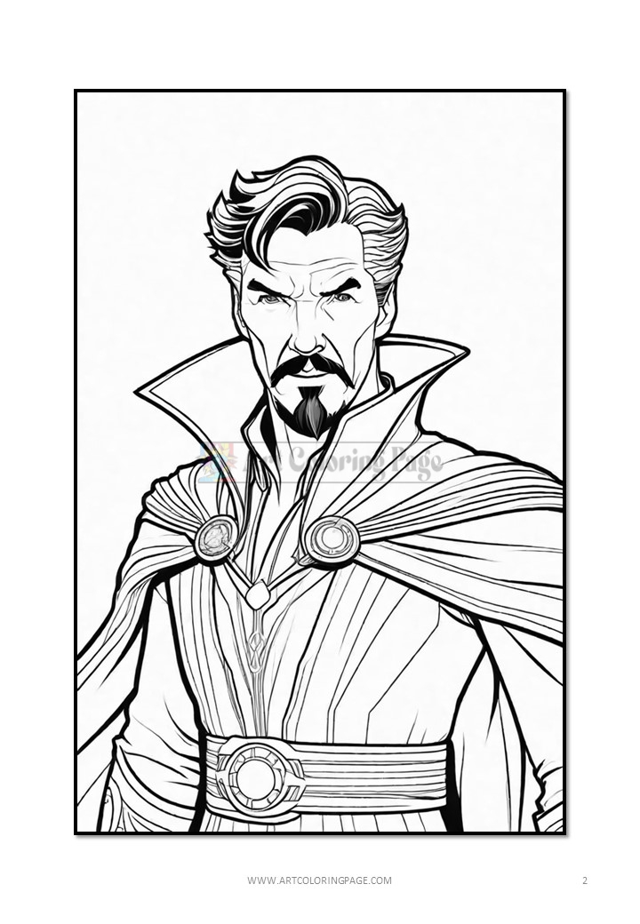 159 Doctor Strange Coloring Pages Printable 39