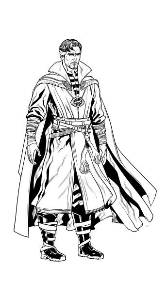 159 Doctor Strange Coloring Pages Printable 40