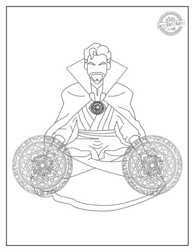 159 Doctor Strange Coloring Pages Printable 41