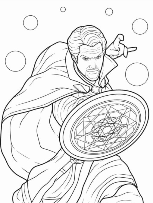 159 Doctor Strange Coloring Pages Printable 43