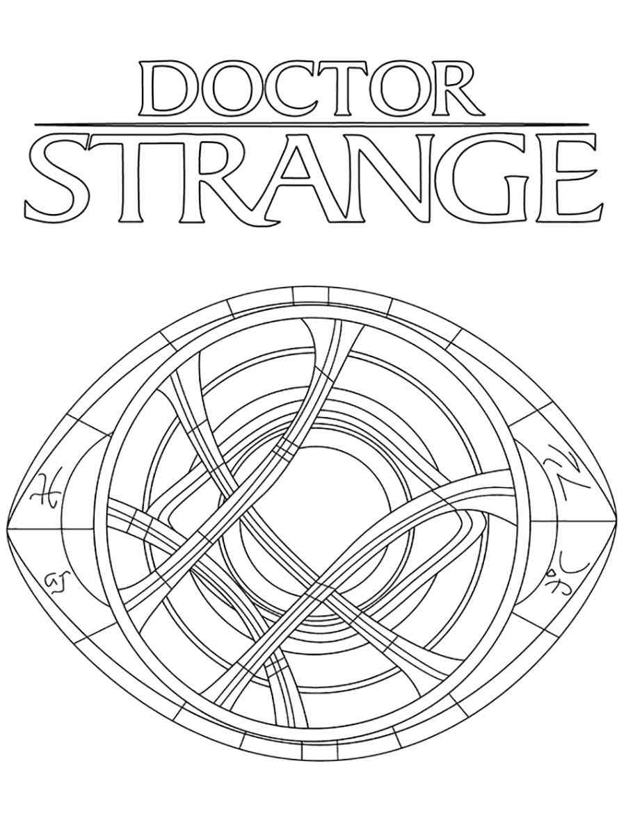 159 Doctor Strange Coloring Pages Printable 44