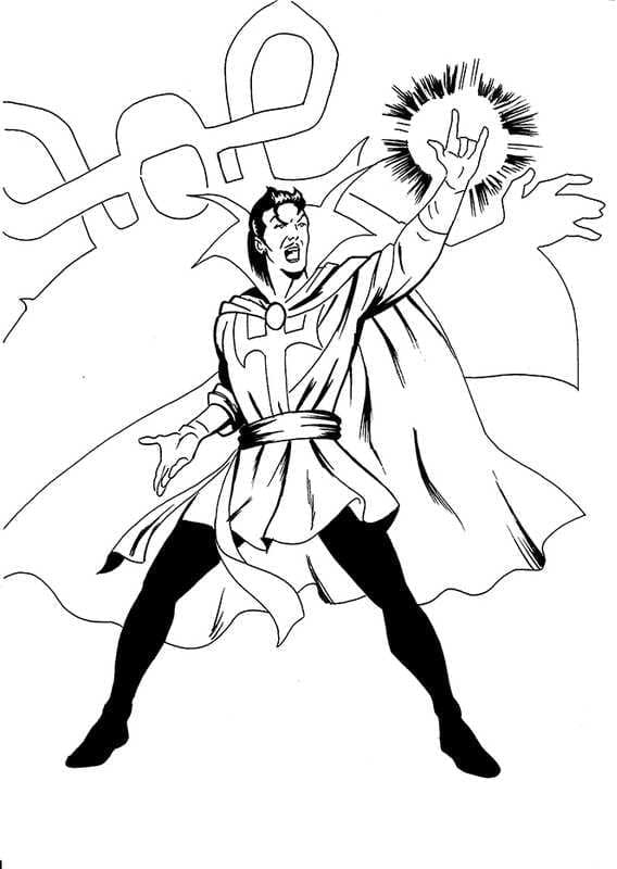 159 Doctor Strange Coloring Pages Printable 46