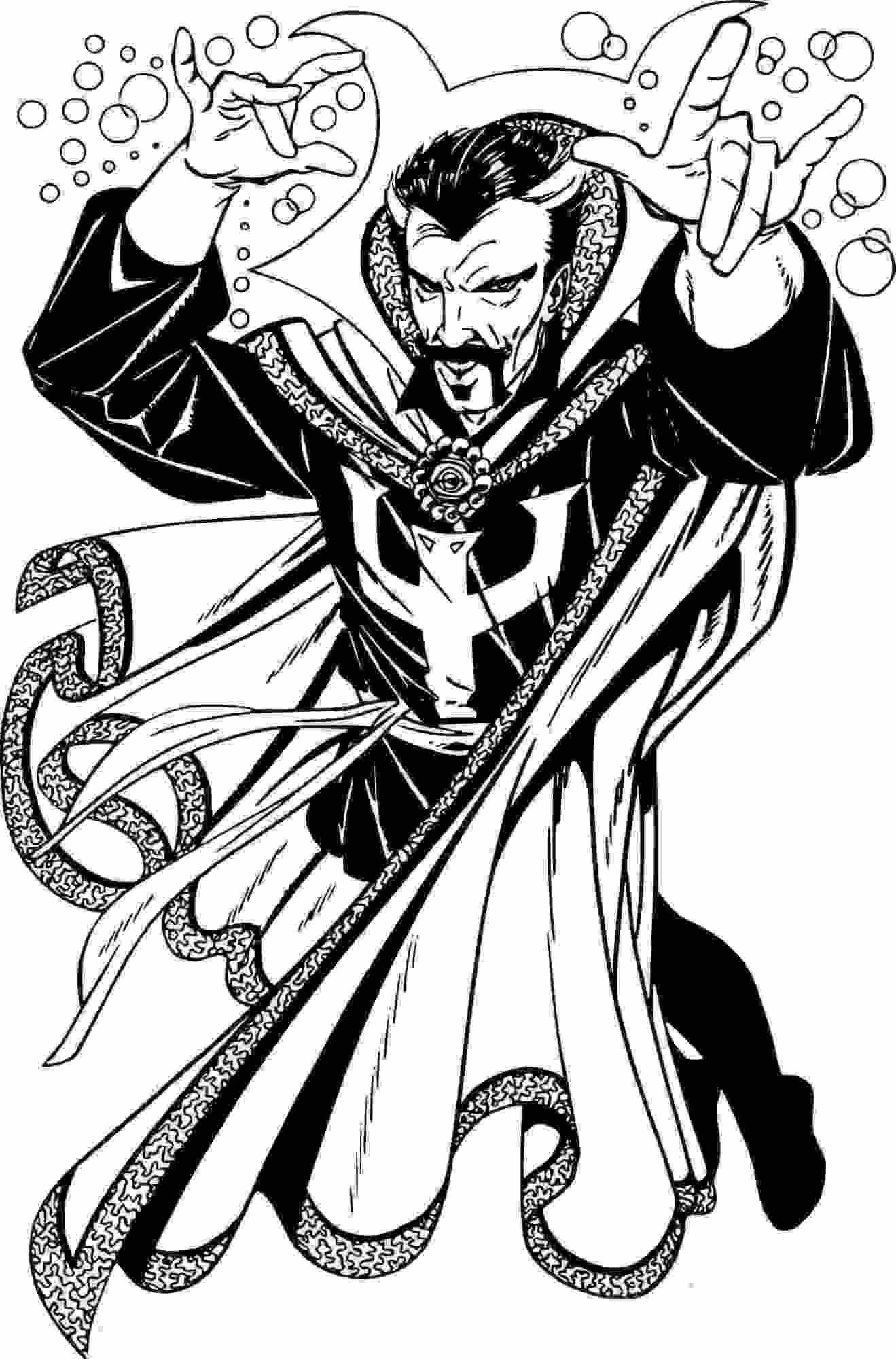 159 Doctor Strange Coloring Pages Printable 56