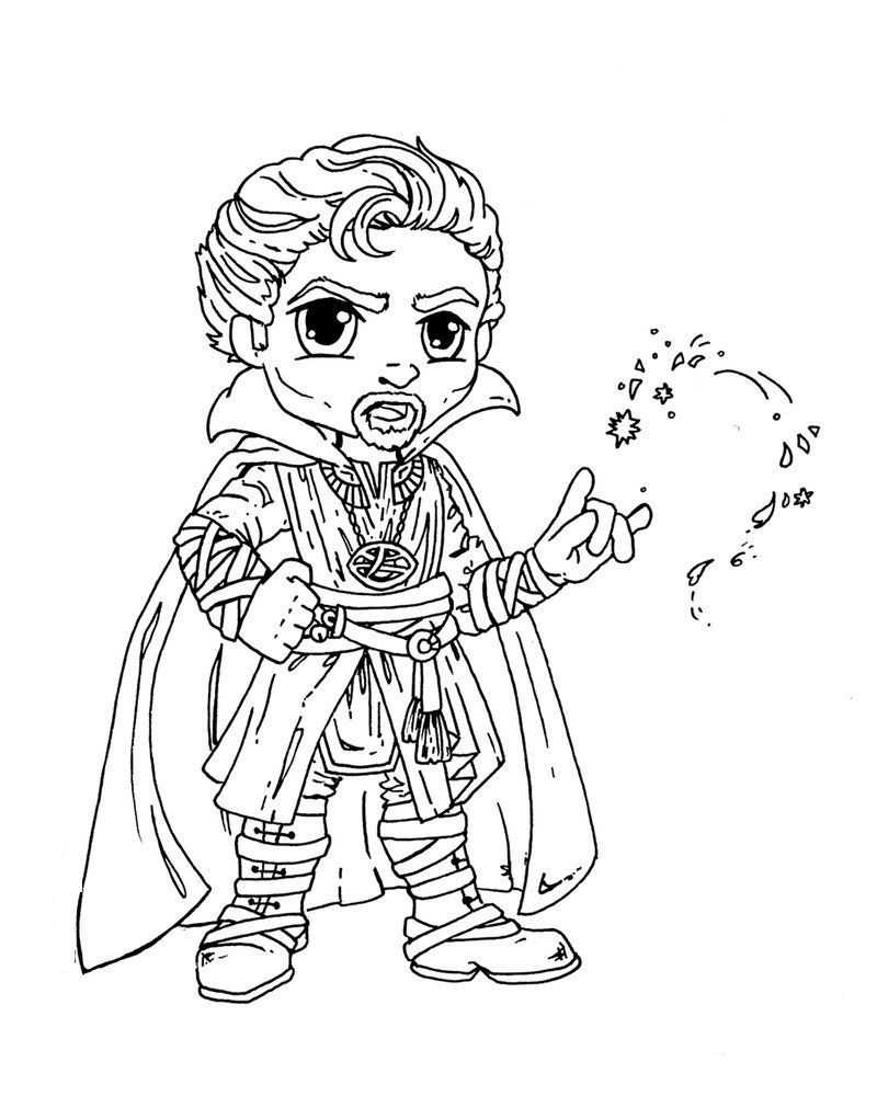 159 Doctor Strange Coloring Pages Printable 57