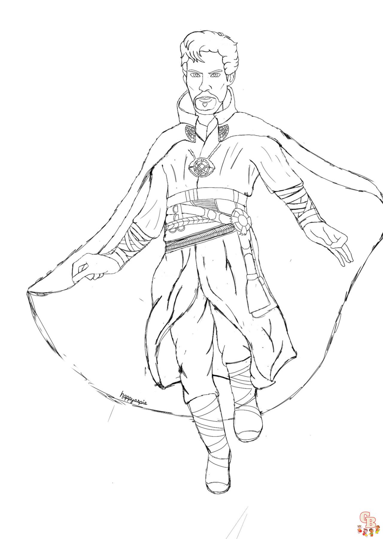 159 Doctor Strange Coloring Pages Printable 63