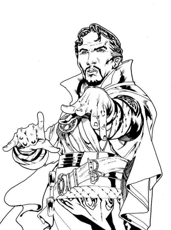 159 Doctor Strange Coloring Pages Printable 72