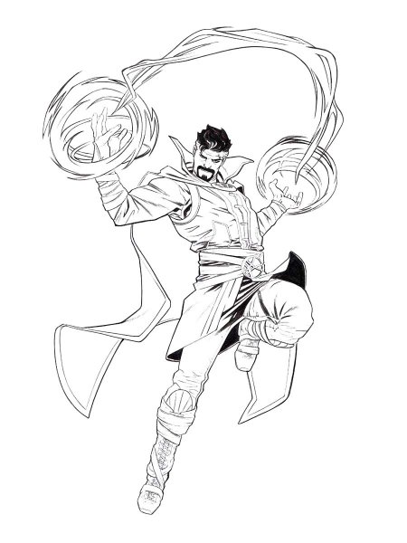 159 Doctor Strange Coloring Pages Printable 75