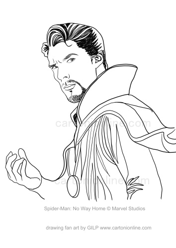 159 Doctor Strange Coloring Pages Printable 77