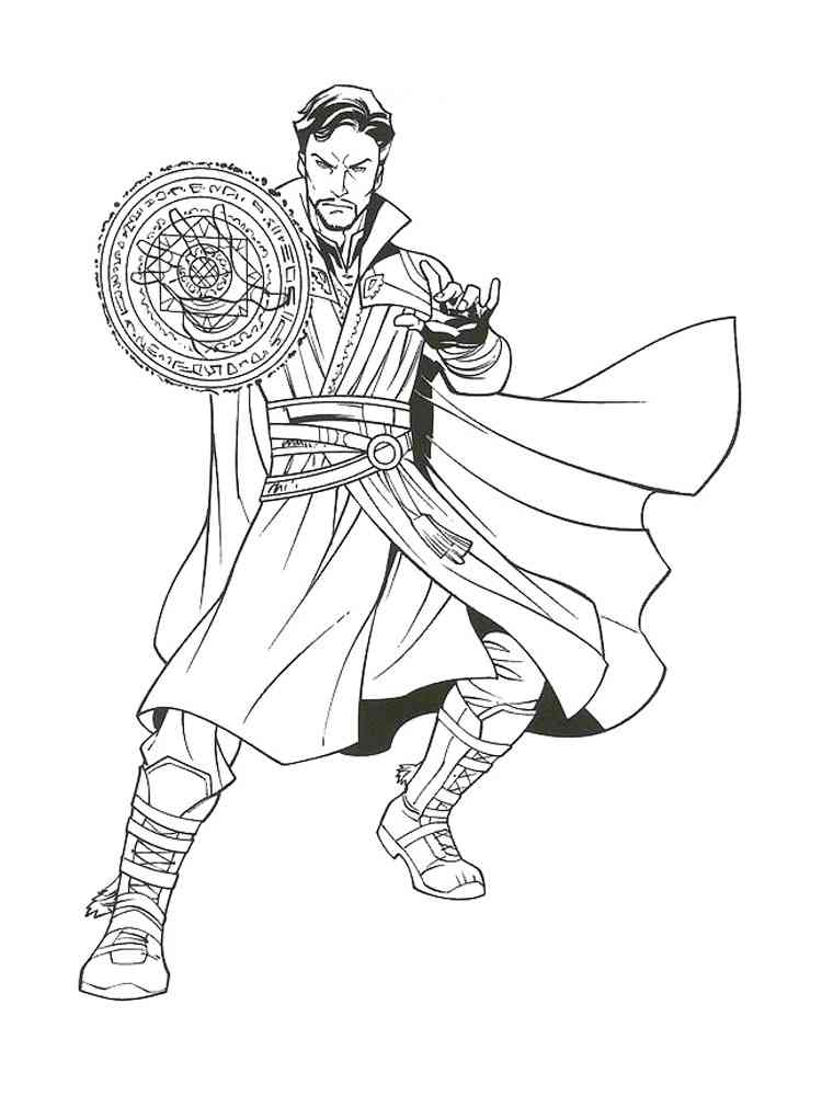 159 Doctor Strange Coloring Pages Printable 89