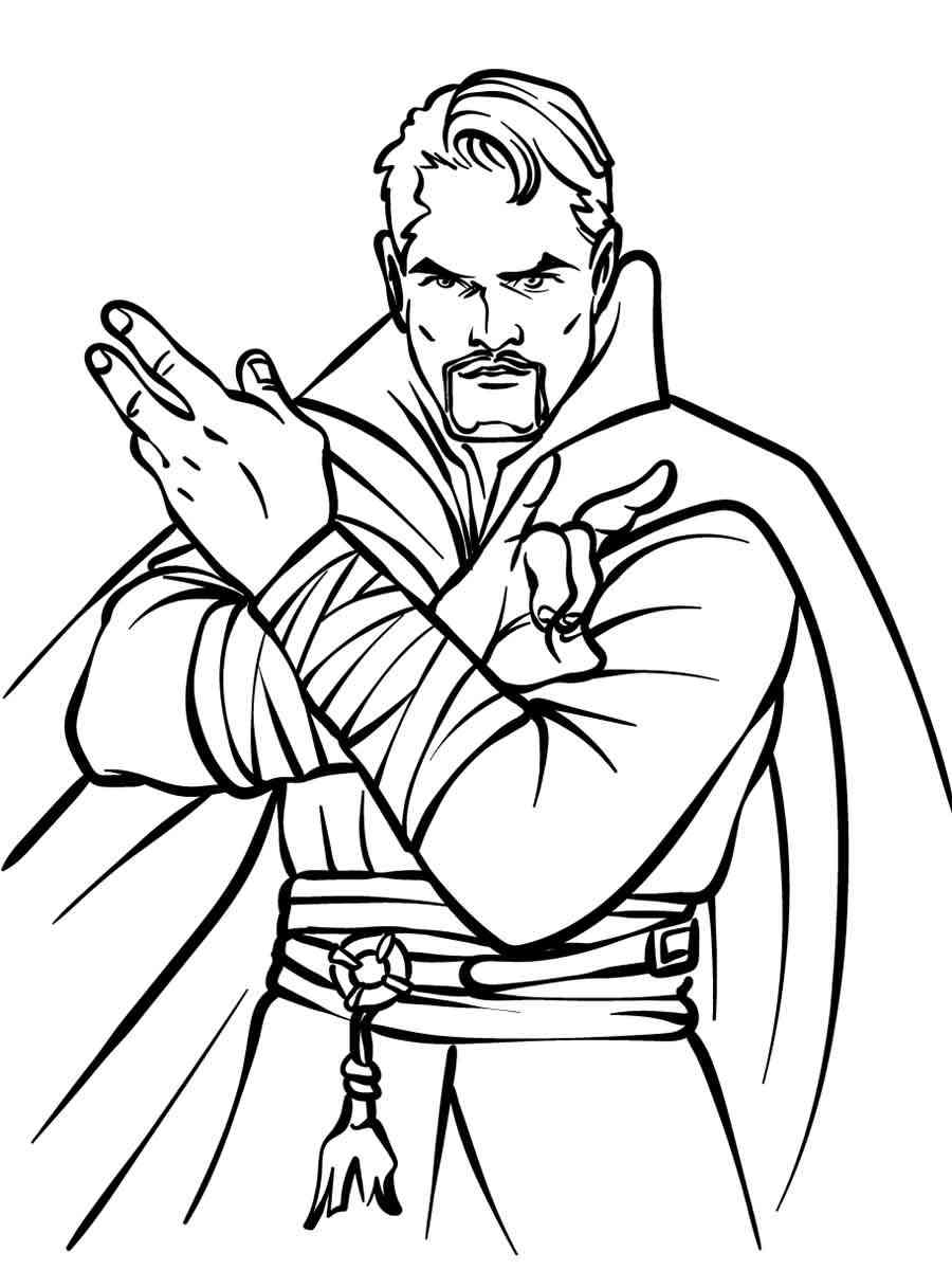 159 Doctor Strange Coloring Pages Printable 90