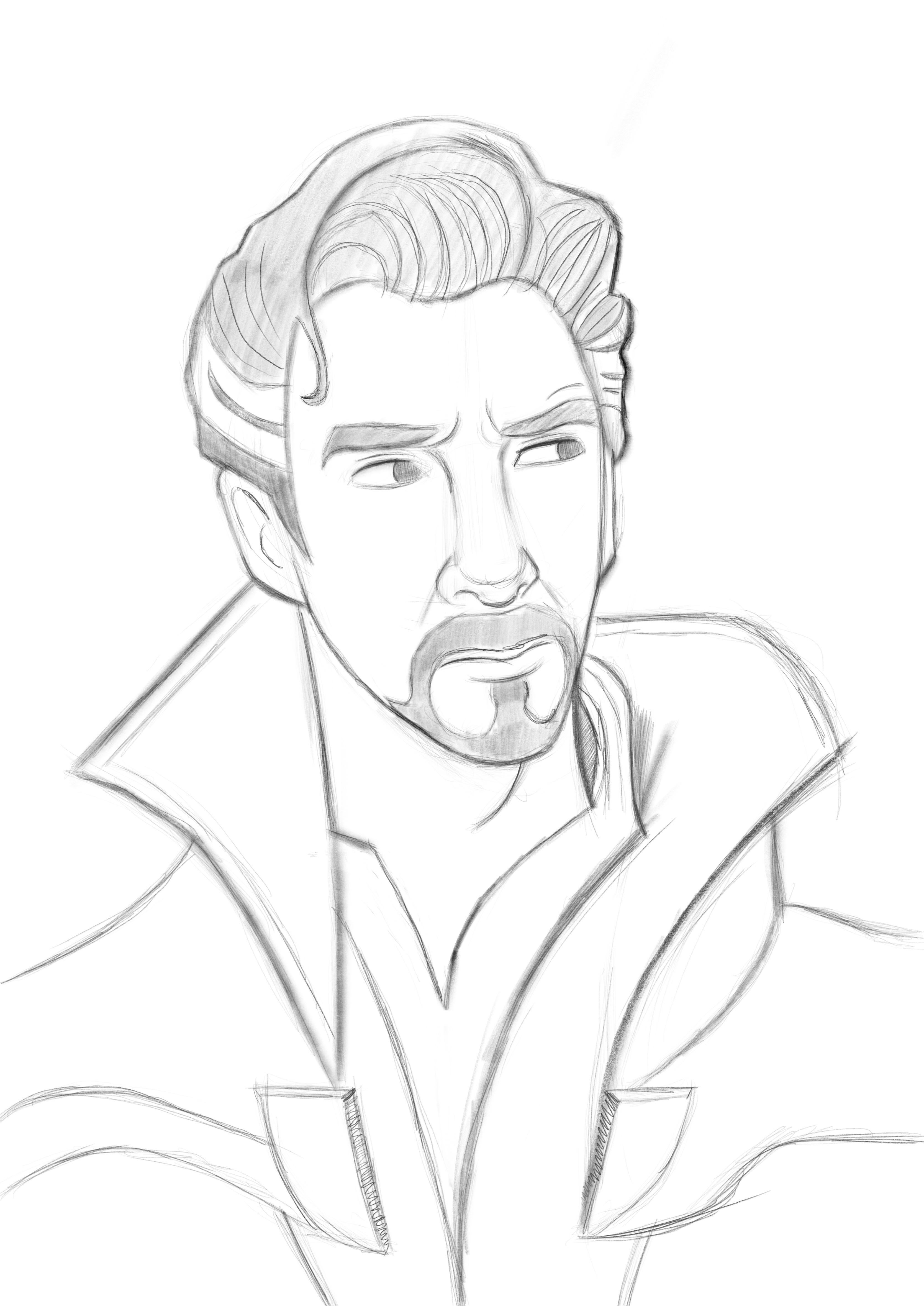 159 Doctor Strange Coloring Pages Printable 95