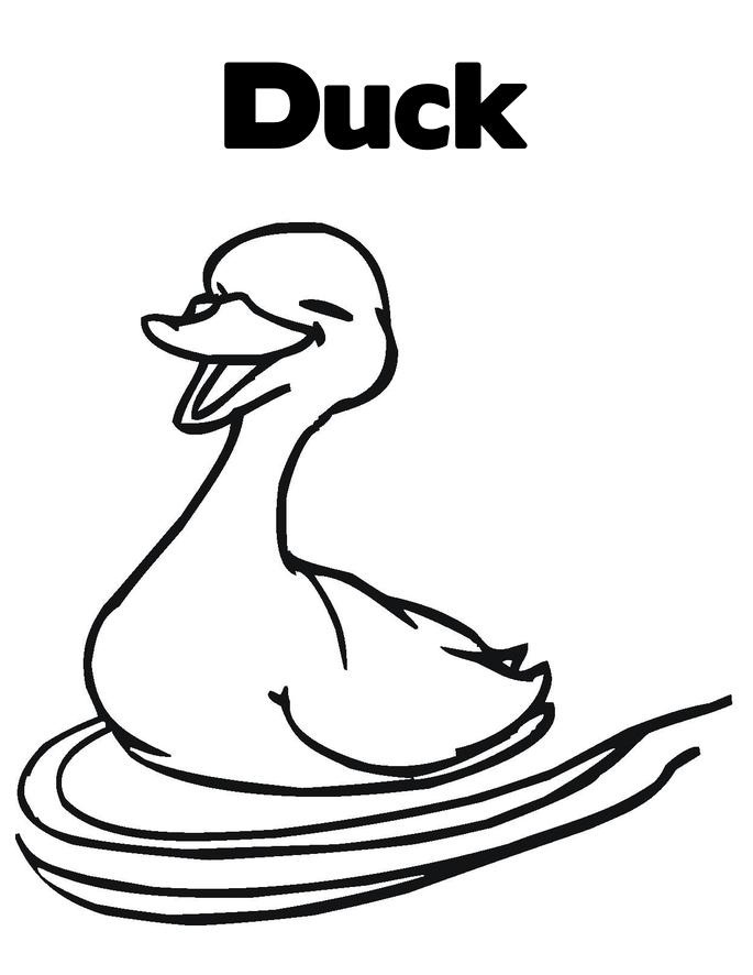 28 Adorable Cute Duck Coloring Pages Printable 15