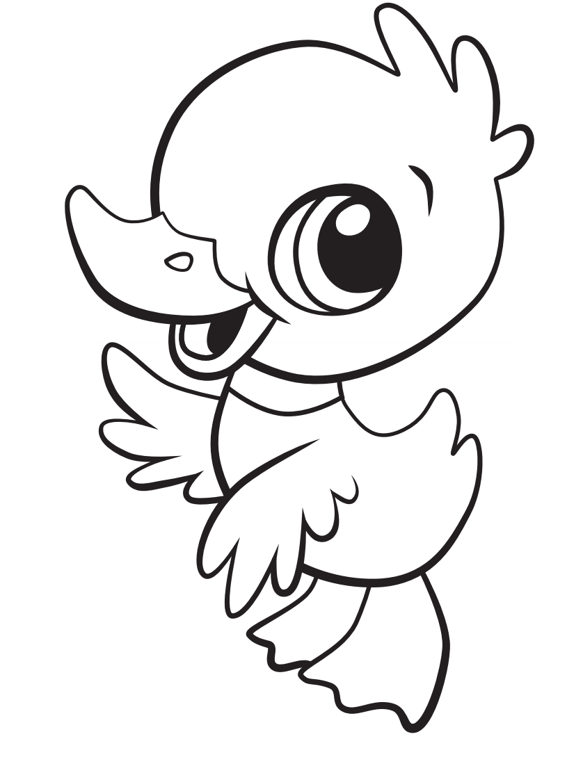 28 Adorable Cute Duck Coloring Pages Printable 25