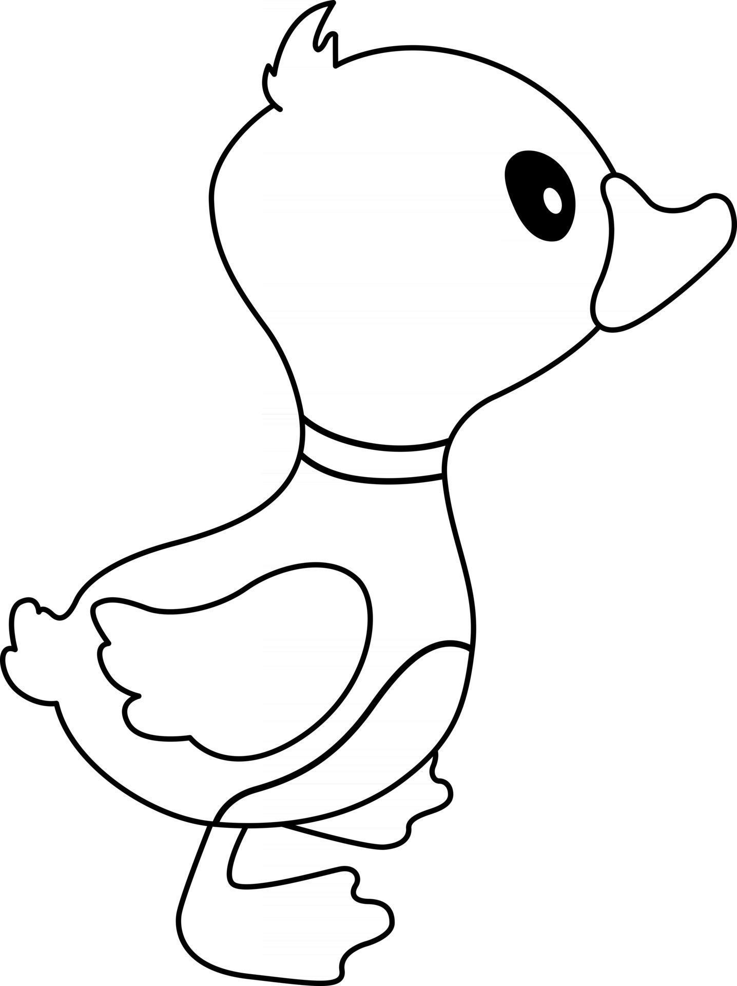 adorable cute duck coloring pages printable jpg