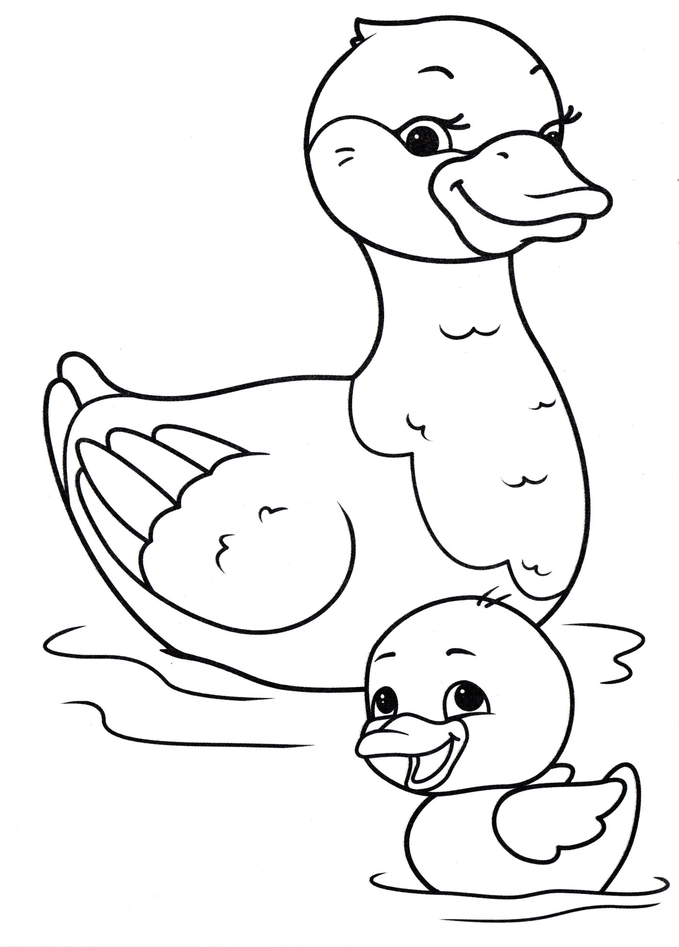 28 Adorable Cute Duck Coloring Pages Printable 33