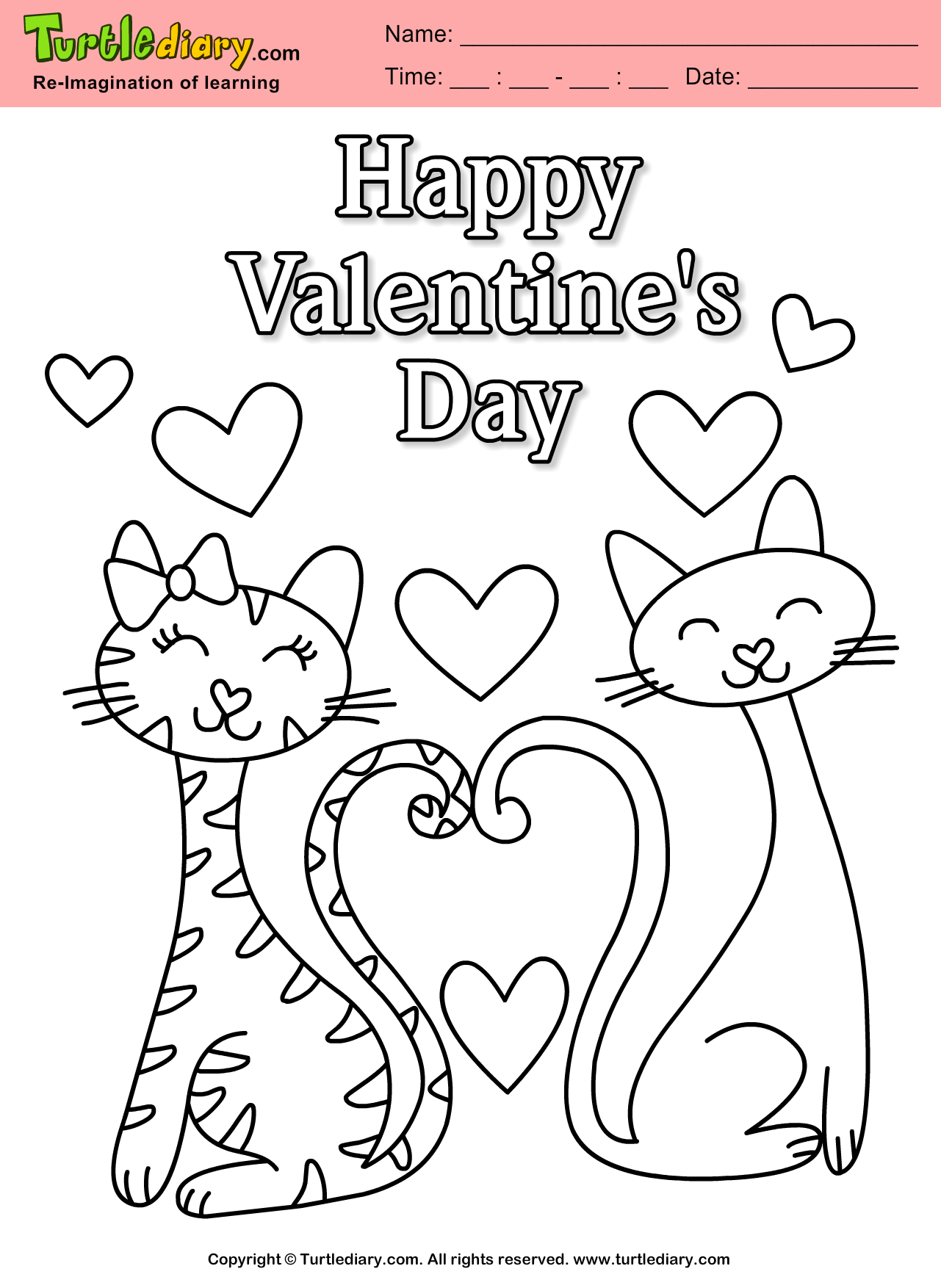 28 Lovely Valentine's Day Coloring Pages Printable 11