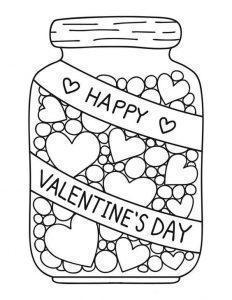 28 Lovely Valentine's Day Coloring Pages Printable 12