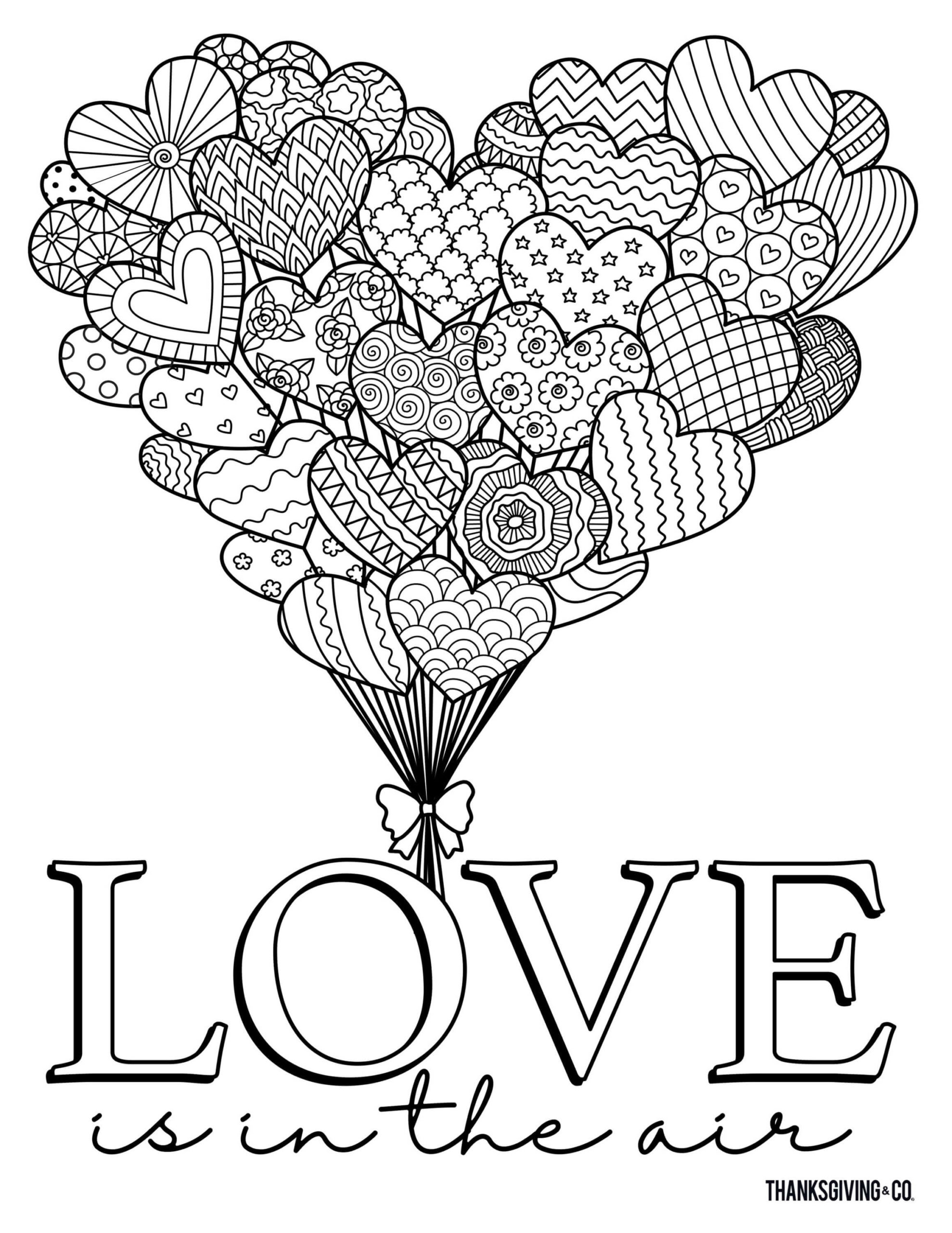 lovely valentines day coloring pages printable jpg