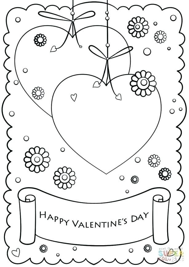 28 Lovely Valentine's Day Coloring Pages Printable 19