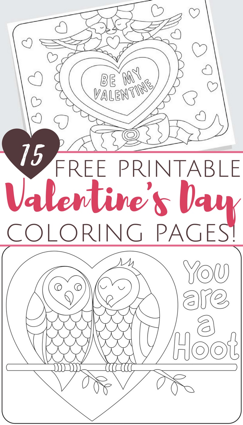 28 Lovely Valentine's Day Coloring Pages Printable 2