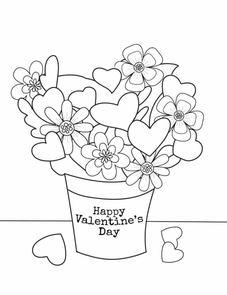 lovely valentines day coloring pages printable jpg