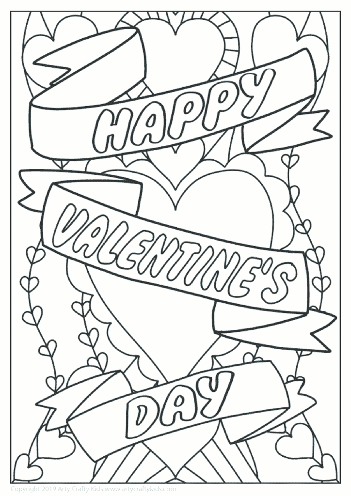 28 Lovely Valentine's Day Coloring Pages Printable 29