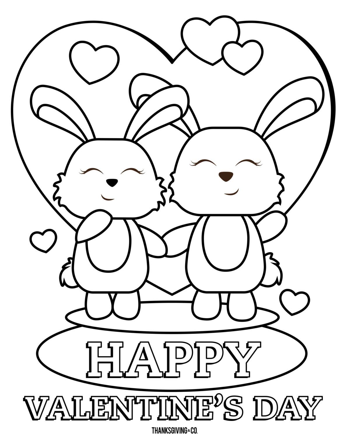 28 Lovely Valentine's Day Coloring Pages Printable 33