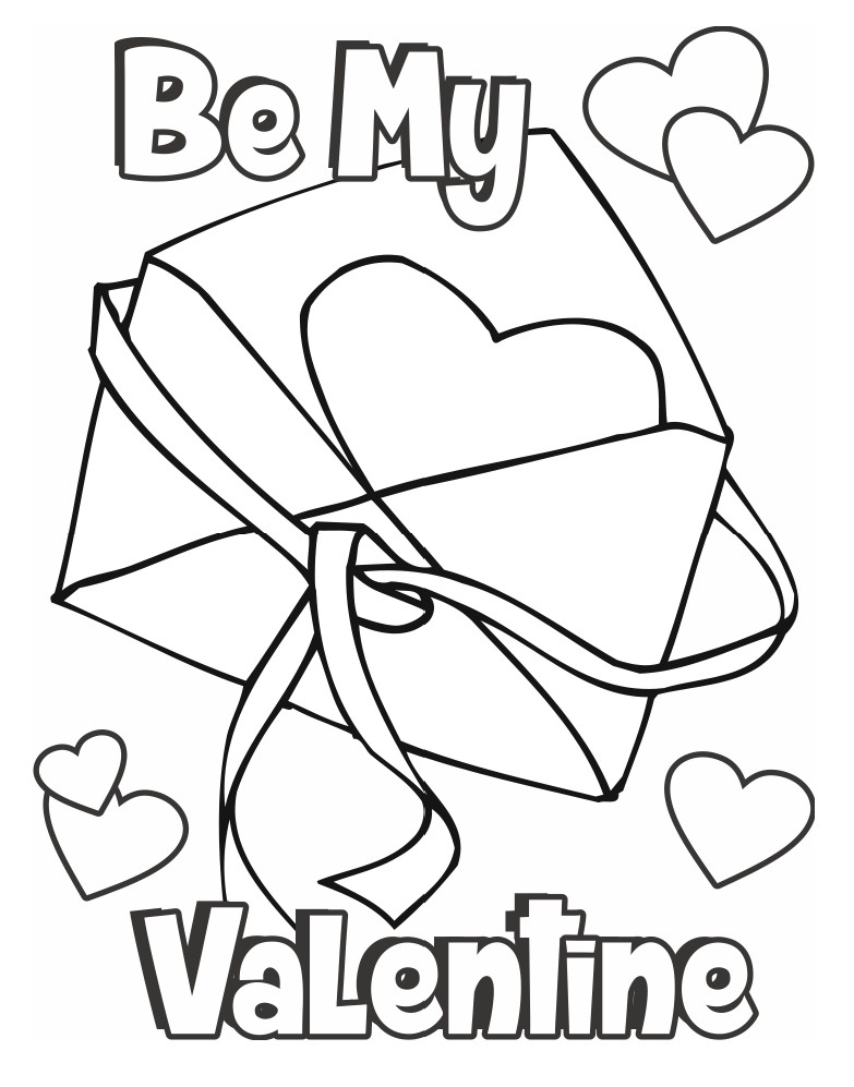 28 Lovely Valentine's Day Coloring Pages Printable 34