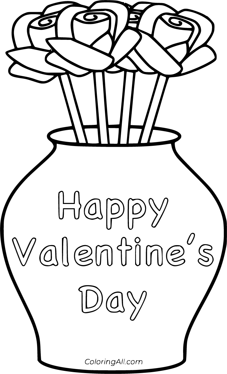 28 Lovely Valentine's Day Coloring Pages Printable 5