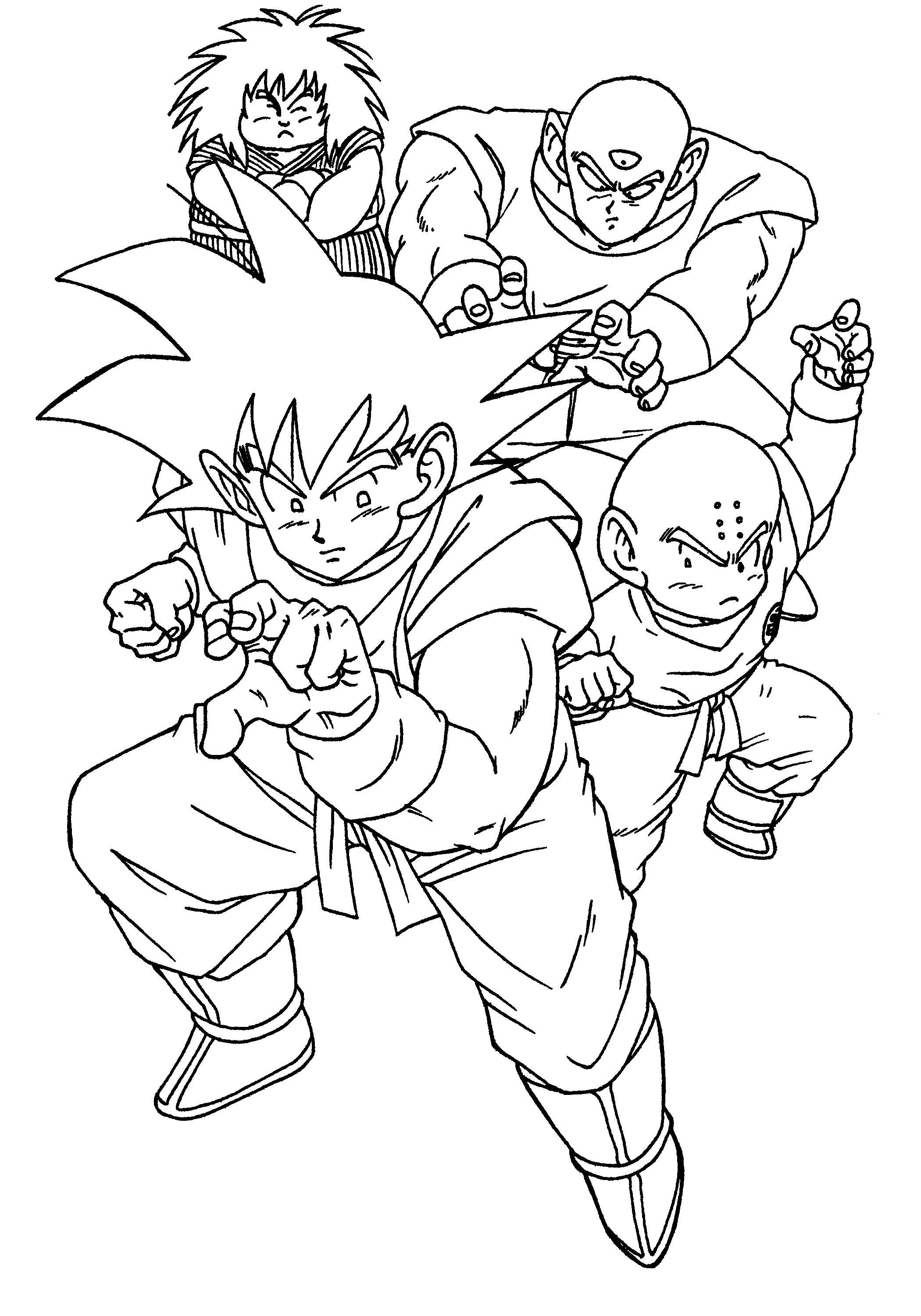 29 Energetic Dragon Ball Z Coloring Pages Printable 1