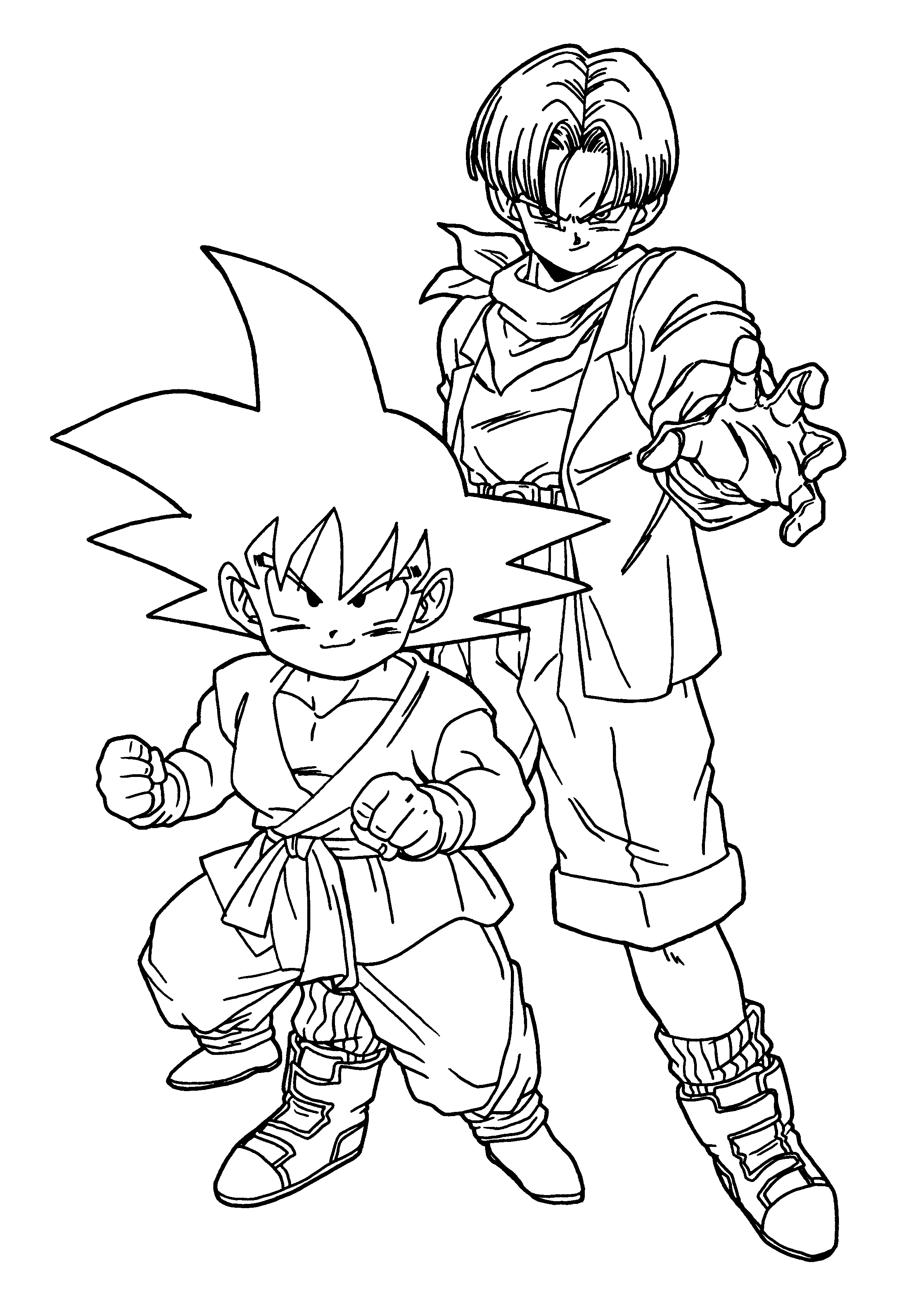 29 Energetic Dragon Ball Z Coloring Pages Printable 13