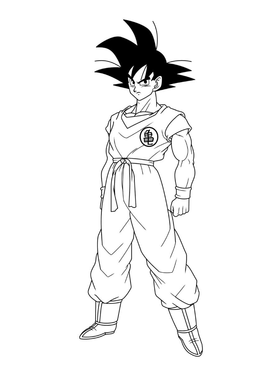 energetic dragon ball z coloring pages printable jpg