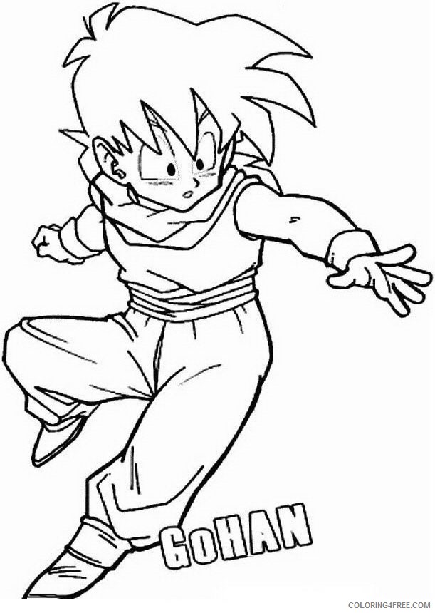 29 Energetic Dragon Ball Z Coloring Pages Printable 22