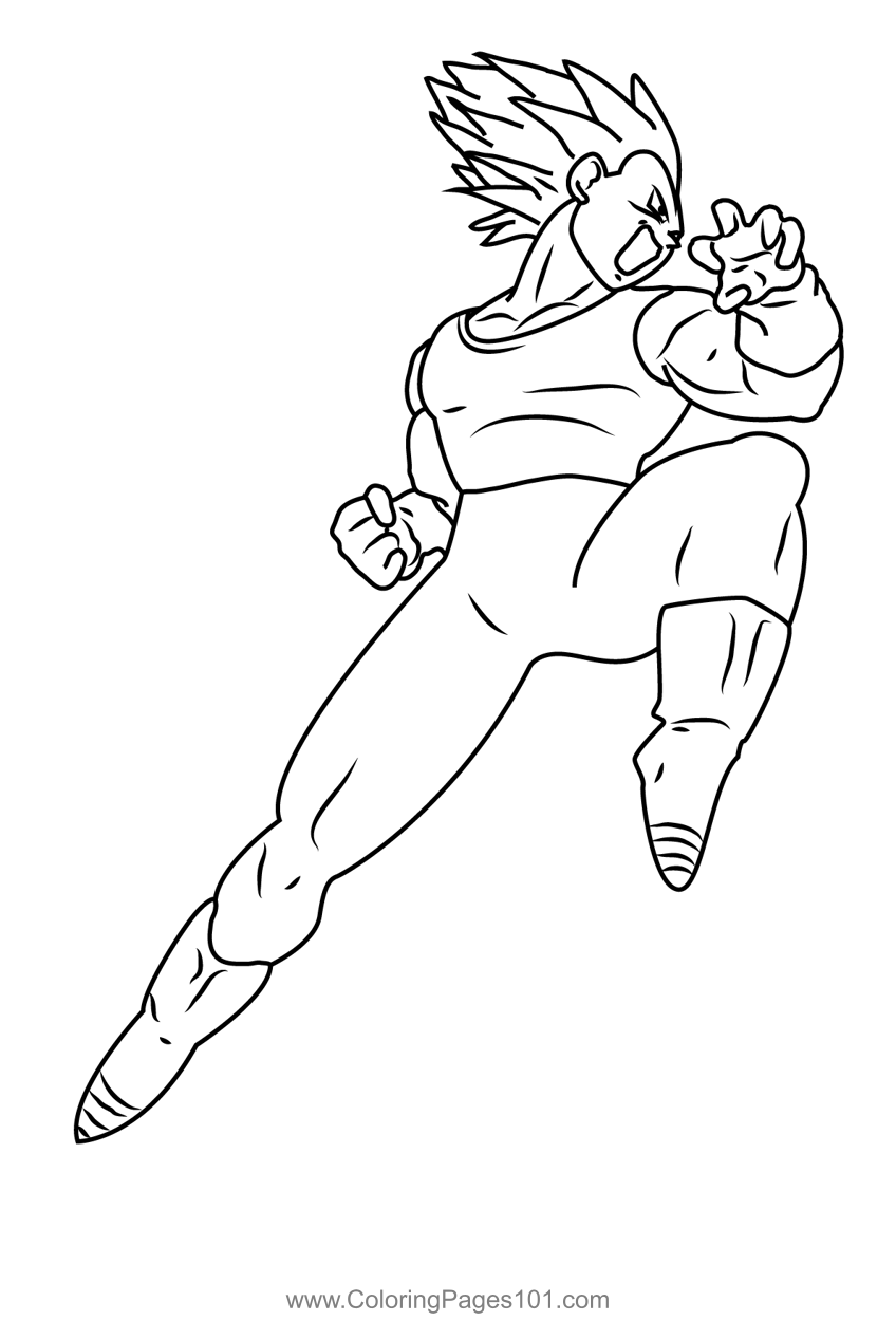 29 Energetic Dragon Ball Z Coloring Pages Printable 23