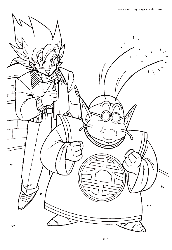 29 Energetic Dragon Ball Z Coloring Pages Printable 25