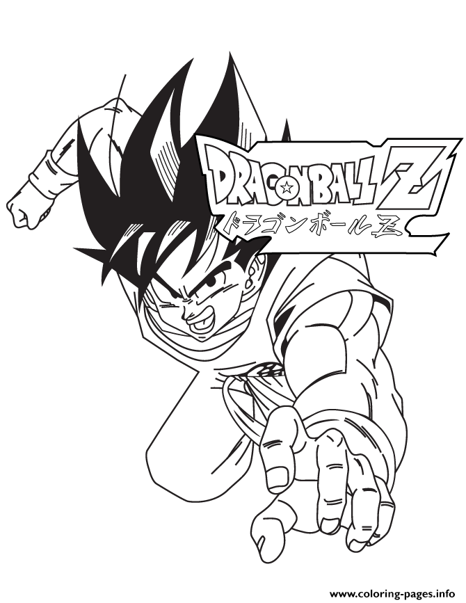 29 Energetic Dragon Ball Z Coloring Pages Printable 3