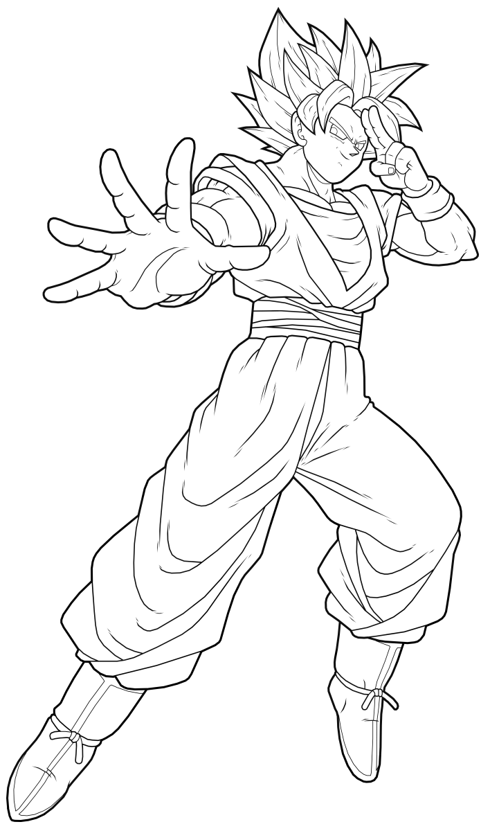 29 Energetic Dragon Ball Z Coloring Pages Printable 32