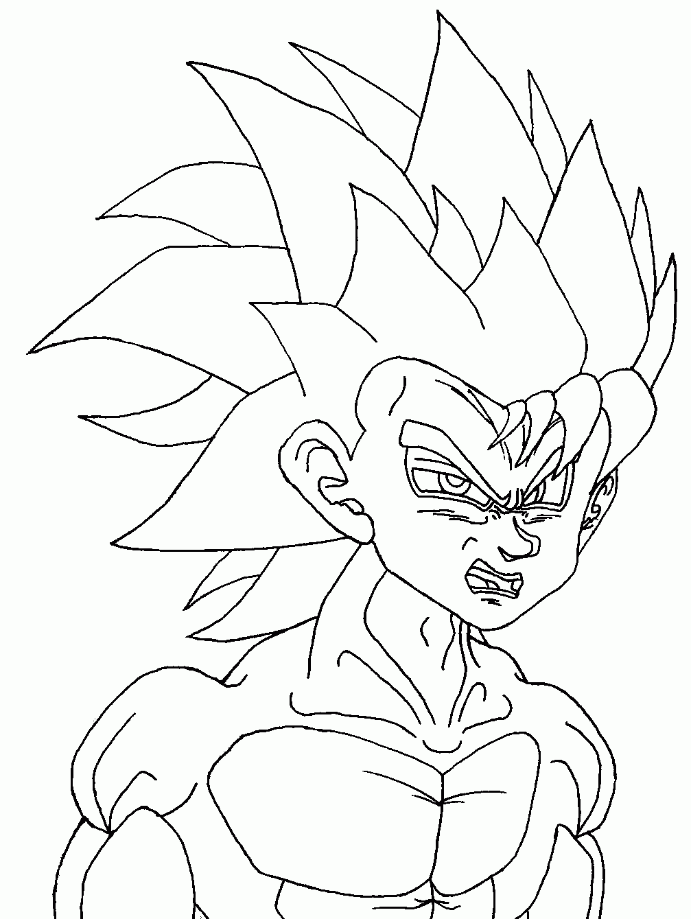 29 Energetic Dragon Ball Z Coloring Pages Printable 6