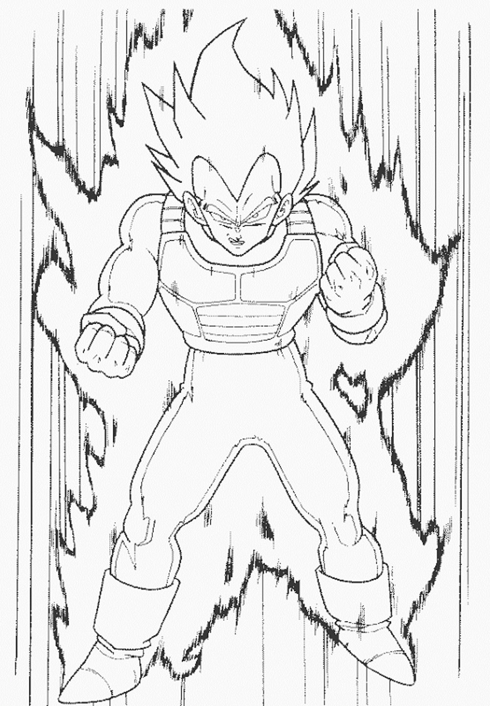 29 Energetic Dragon Ball Z Coloring Pages Printable 7