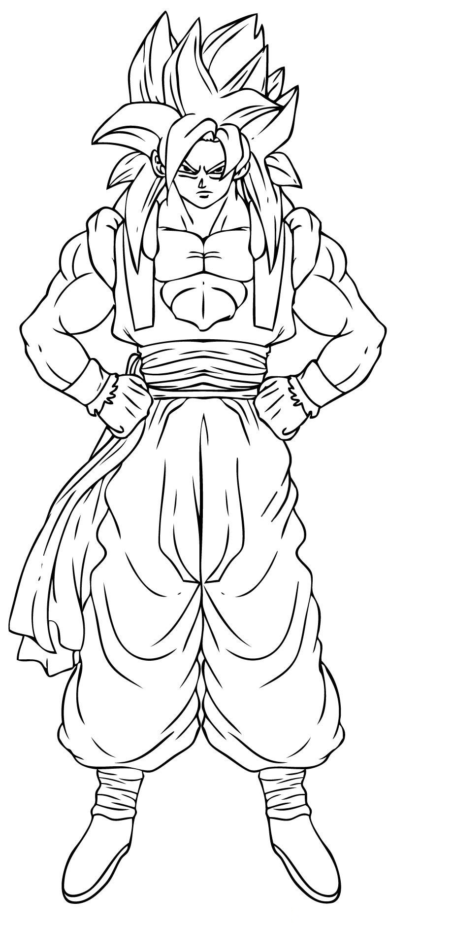 29 Energetic Dragon Ball Z Coloring Pages Printable 8