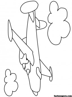 30 High-Flying Airplane Coloring Pages Printable 17