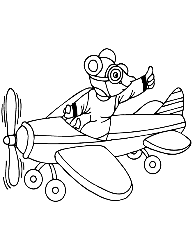 30 High-Flying Airplane Coloring Pages Printable 20