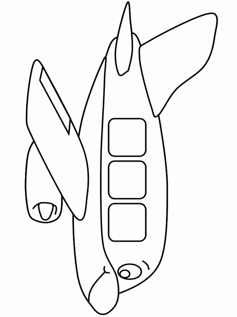 30 High-Flying Airplane Coloring Pages Printable 28