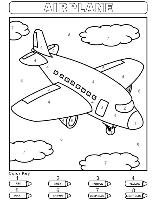 30 High-Flying Airplane Coloring Pages Printable 29