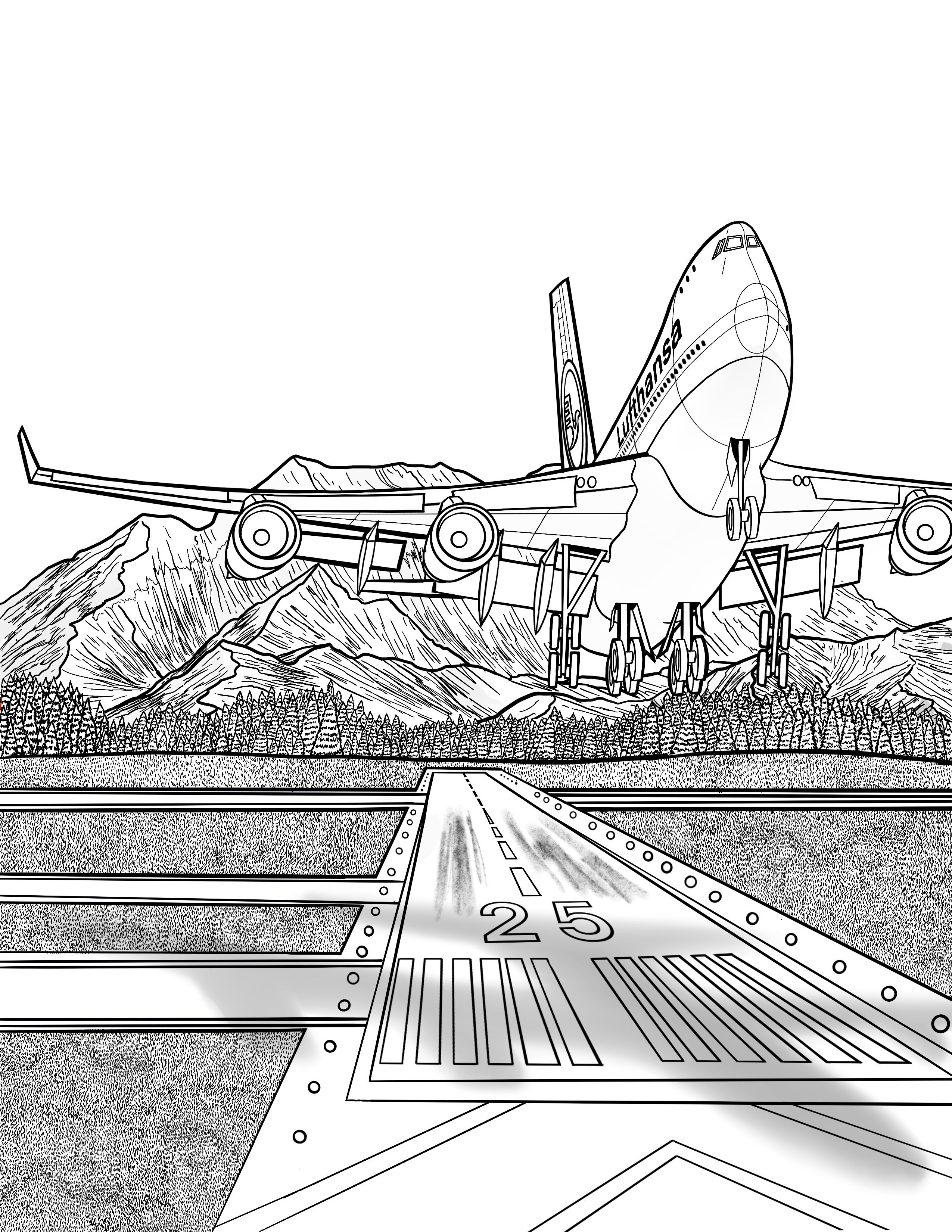 high flying airplane coloring pages printable jpg