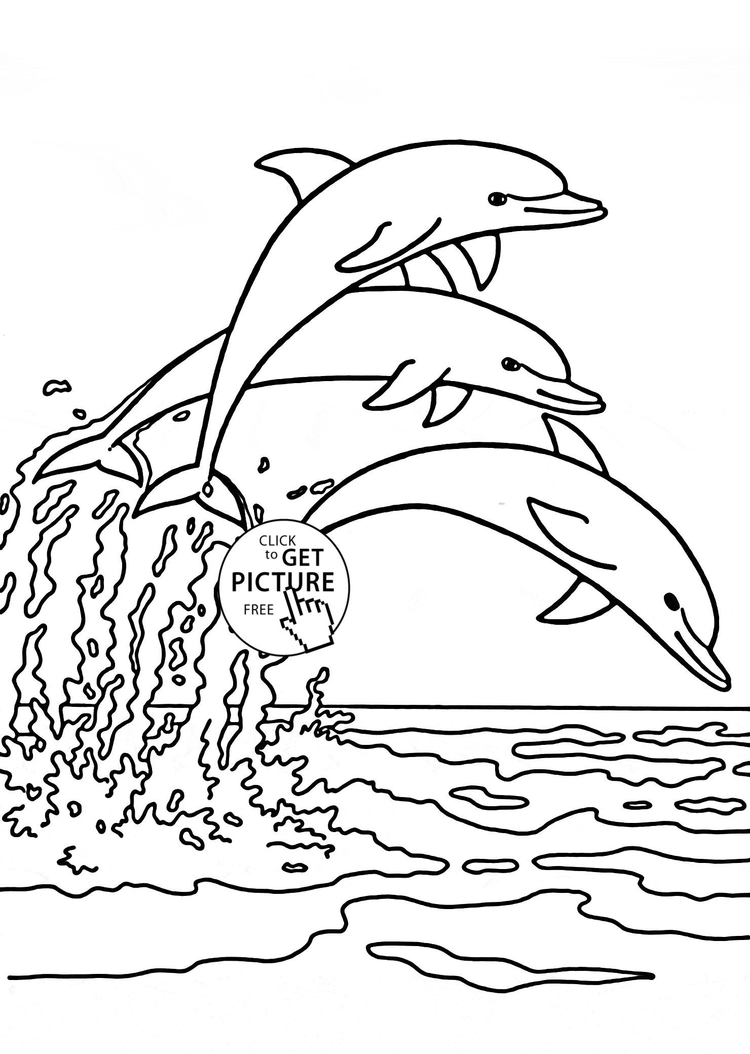 30 Playful Dolphin Coloring Pages Printable 26