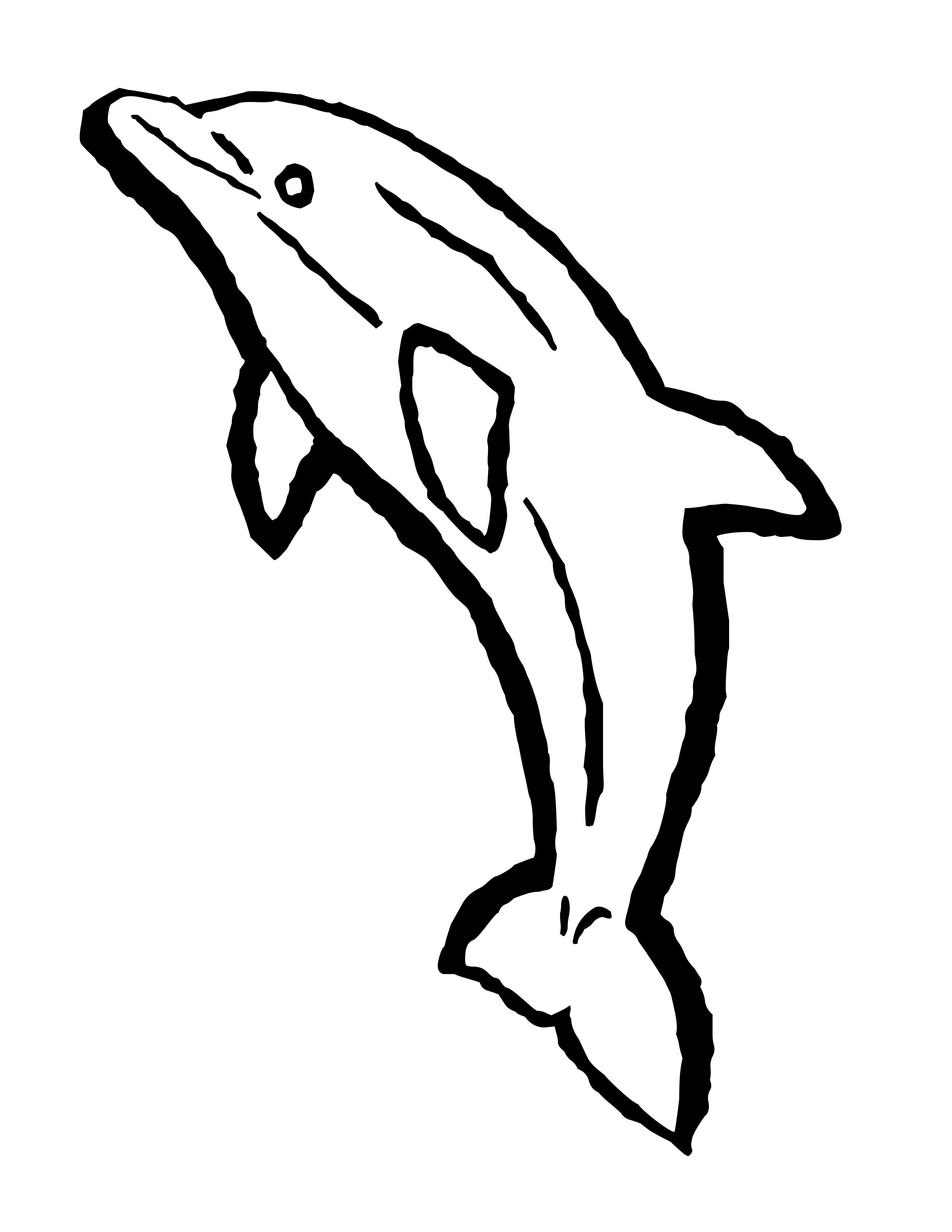 playful dolphin coloring pages printable jpg