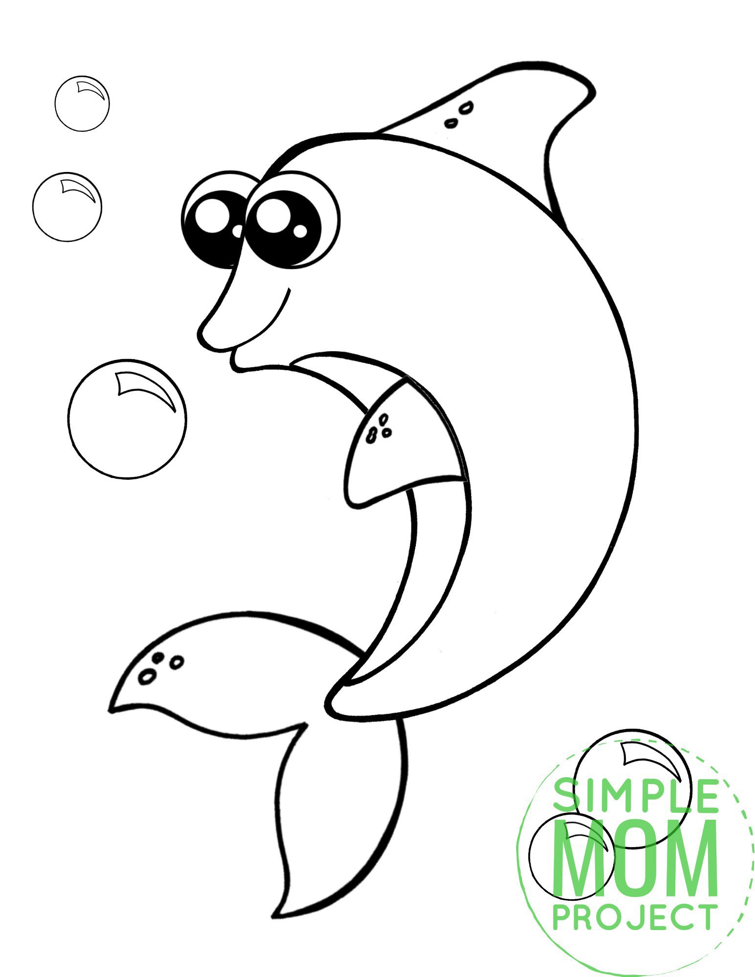 30 Playful Dolphin Coloring Pages Printable 7